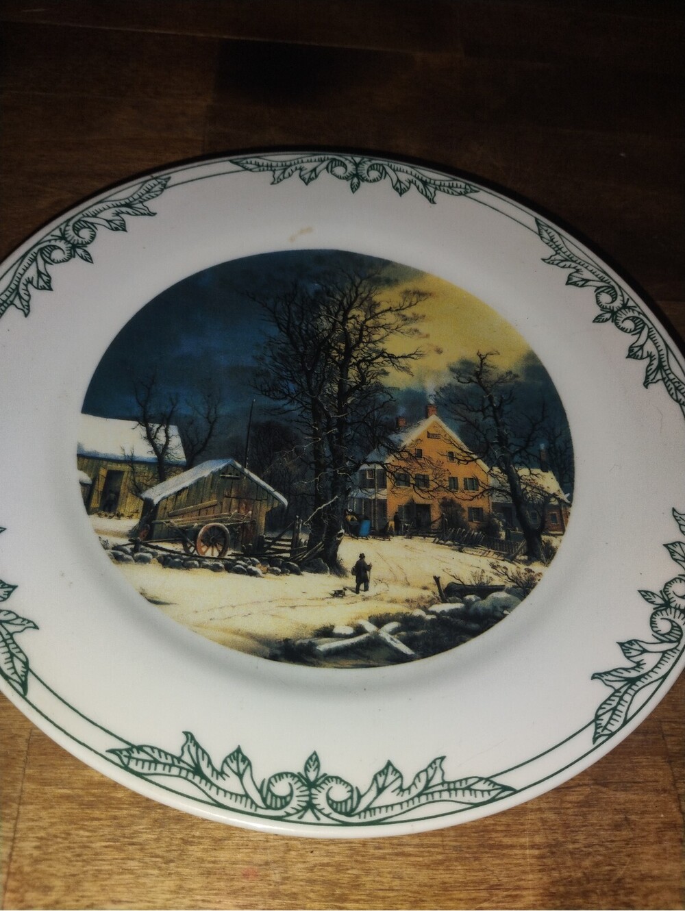 Vintage Museum of the City of New York Collector Plate Winter Scene - Picture 2 of 6
